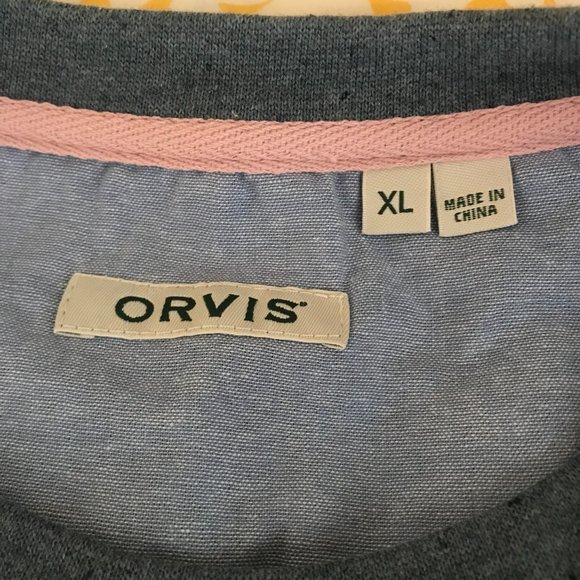 NWOT Orvis Blue Marl Crewneck Tunic-Style Sweatshirt X-Large - Picture 10 of 15